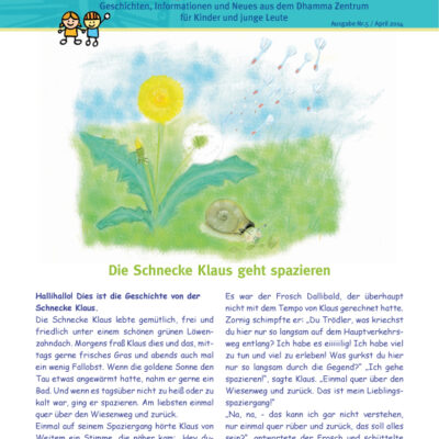 Titelbild von Ausgabe Anapana Post